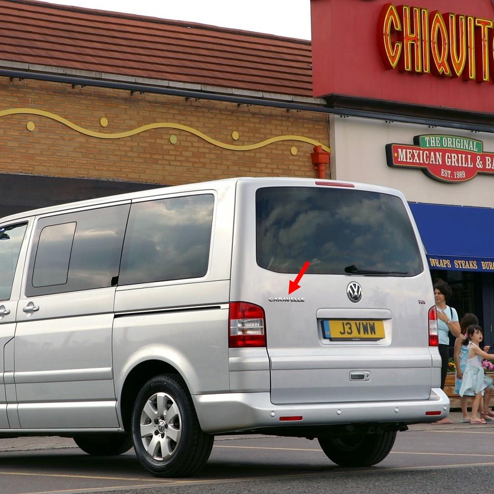 VW Transporter T5 2004-2010 Arka Bagaj Kapağı Caravelle Yazısı 7H9853687-bisra